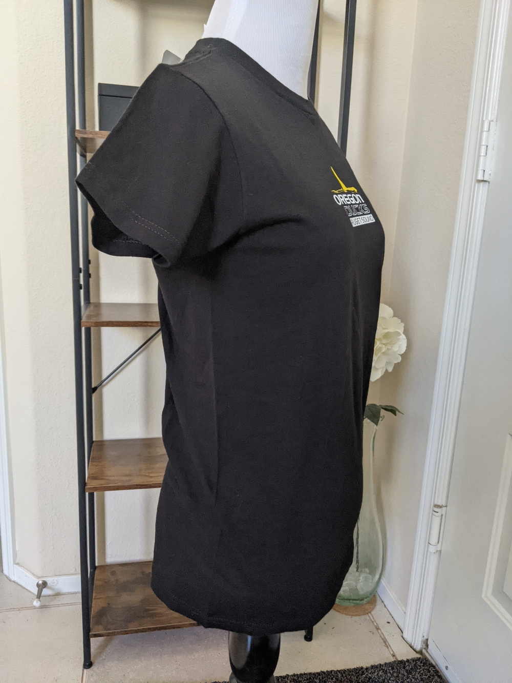 NWT Oregon Ducks Crew Neck Black Tee 100% Cotton XS - Picture 6 of 16